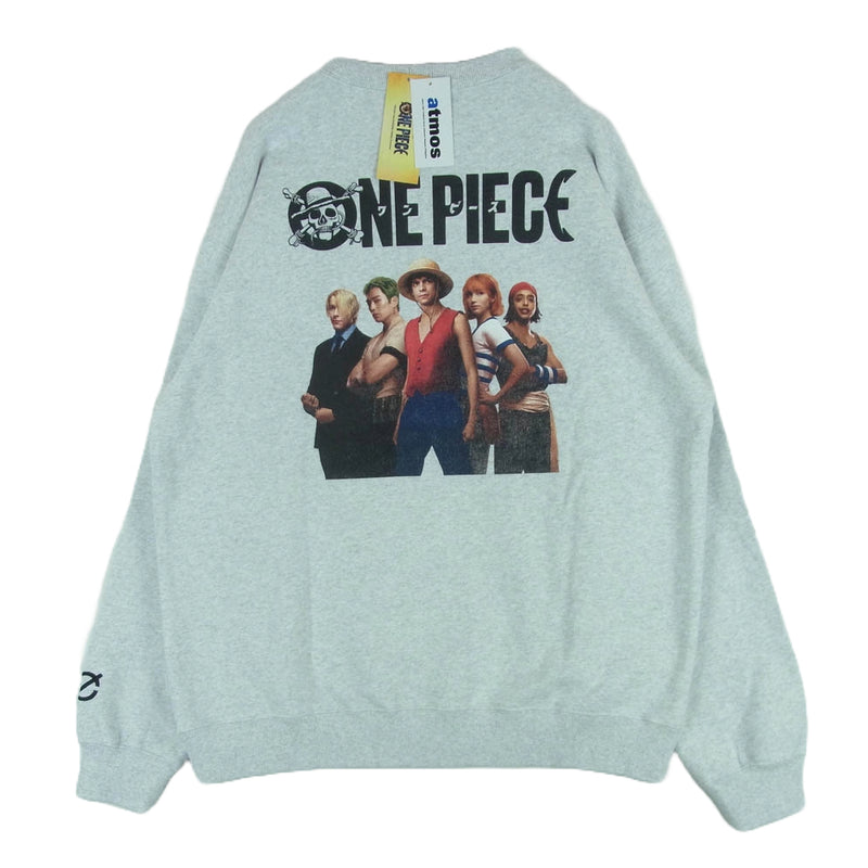 atmos アトモス MA23H-SW080 Netflix シリーズ ONE PIECE ワンピース INCRM Sweatshirts GRAY インクリム スウェット グレー系 XL【新古品】【未使用】【中古】