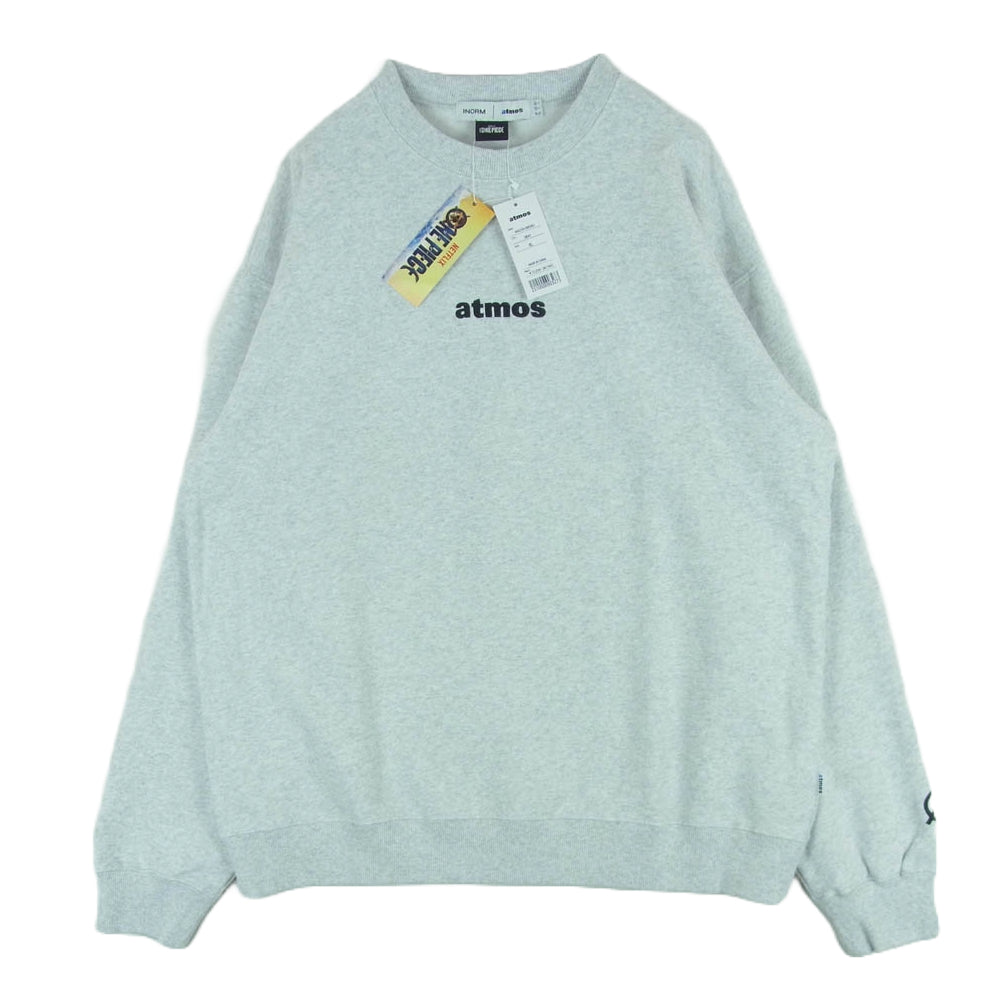 atmos アトモス MA23H-SW080 Netflix シリーズ ONE PIECE ワンピース INCRM Sweatshirts GRAY インクリム スウェット グレー系 XL【新古品】【未使用】【中古】