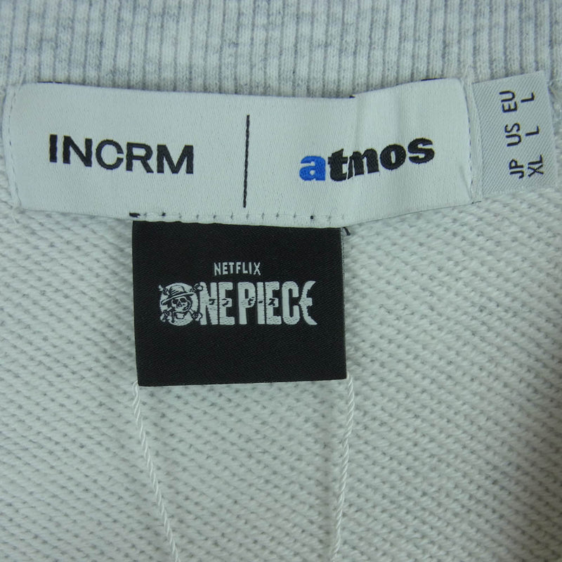 atmos アトモス MA23H-SW080 Netflix シリーズ ONE PIECE ワンピース INCRM Sweatshirts GRAY インクリム スウェット グレー系 XL【新古品】【未使用】【中古】