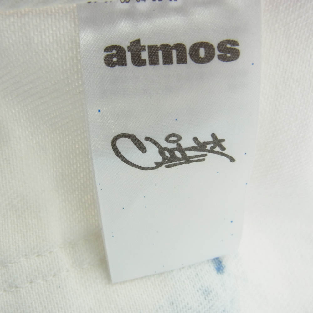atmos アトモス COOK HANDMADE PAINT DENIM ハンドメイド ペイント デニム エプロン ホワイト系【新古品】【未使用】【中古】