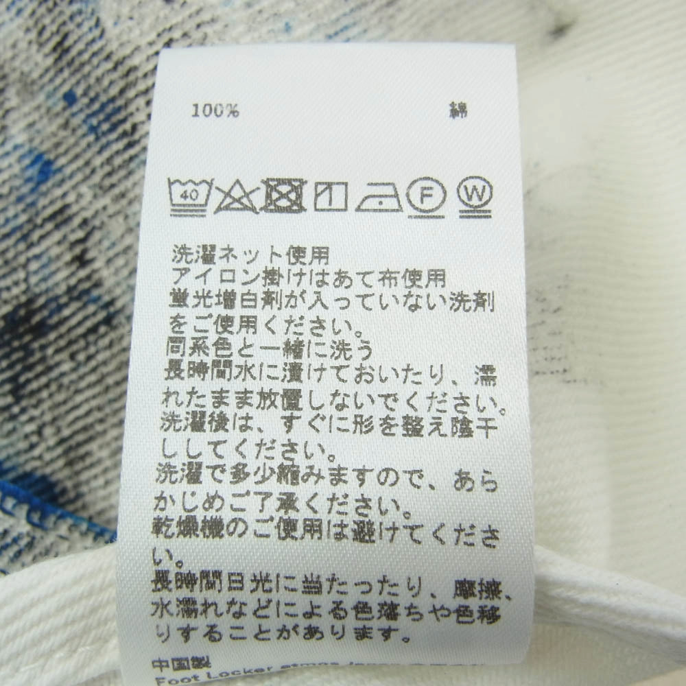 atmos アトモス COOK HANDMADE PAINT DENIM ハンドメイド ペイント デニム エプロン ホワイト系【新古品】【未使用】【中古】