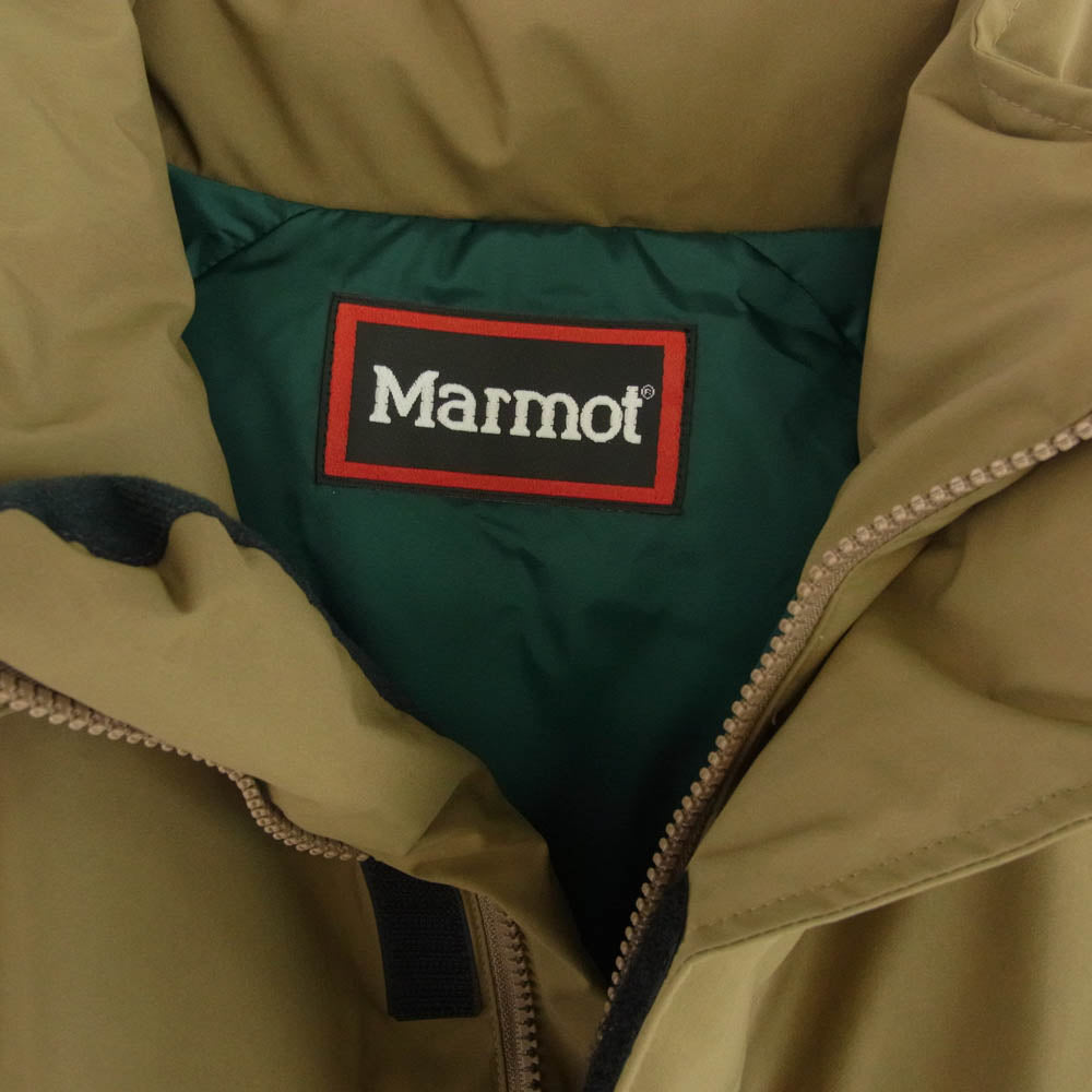 MARMOT マーモット TSFMD211AT × ATMOS アトモス 別注 mammoth Down parka ダウン パーカー ジャケット ベージュ系 XL【新古品】【未使用】【中古】