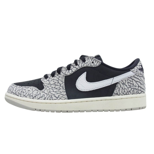 NIKE ナイキ CZ0790-001 Air Jordan 1 Retro Low OG Black Cement エアジョーダン 1 レトロ ローカット スニーカー ブラックセメント ブラック系 28cm【新古品】【未使用】【中古】