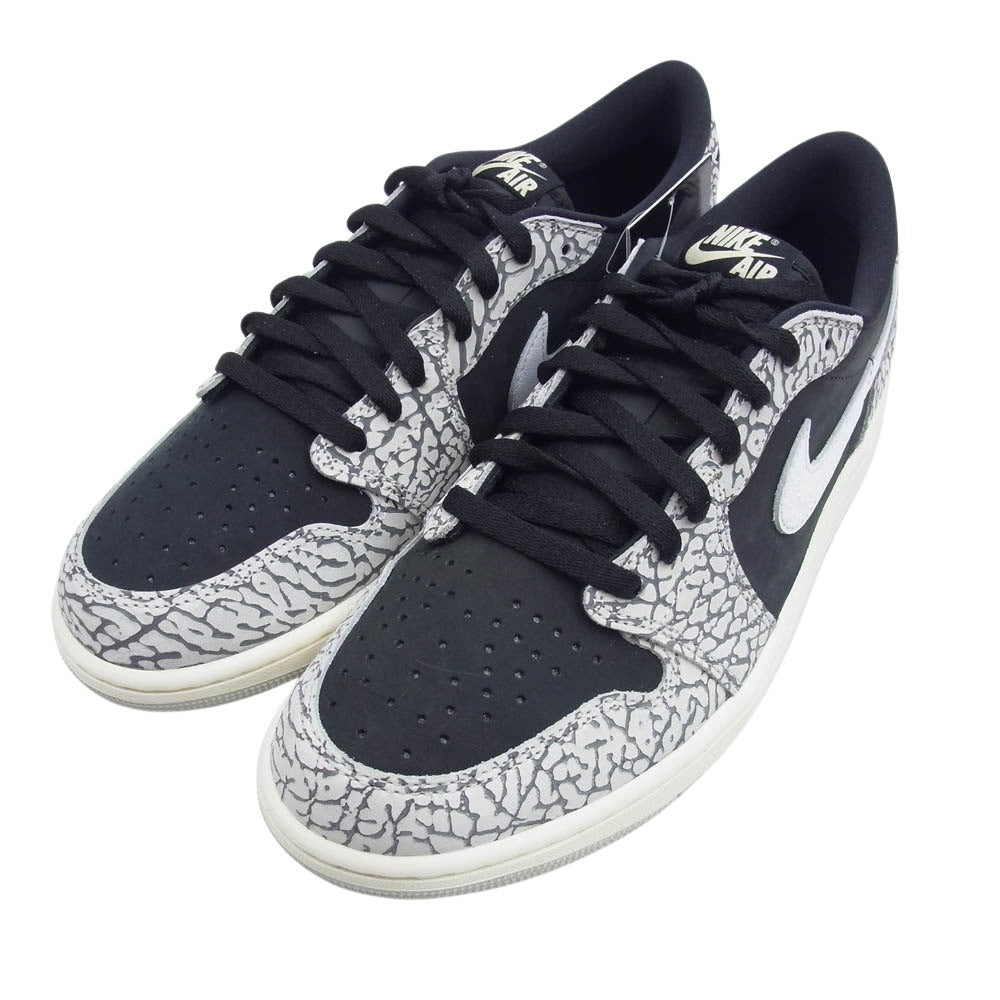 NIKE ナイキ CZ0790-001 Air Jordan 1 Retro Low OG Black Cement エアジョーダン 1 レトロ ローカット スニーカー ブラックセメント ブラック系 28cm【新古品】【未使用】【中古】