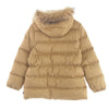 MONCLER モンクレール 47352-90-69950 VALENTINE 青タグ ファー フーディ ダウン ジャケット ベージュ系 1【中古】