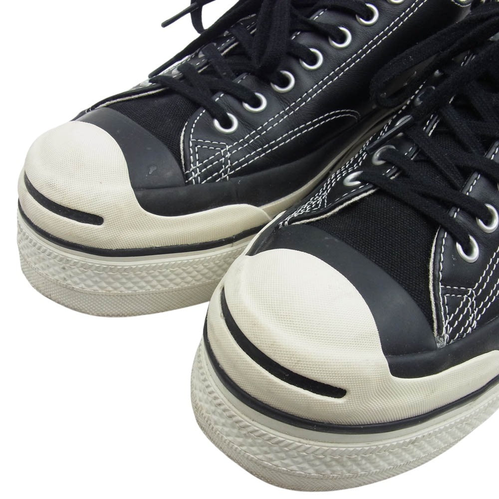 doublet ダブレット 24SS58FT58 CONVERSE コンバース ALLSTAR JACK PARCELL HYBBRID SNEAKER ジャックパーセル オールスター ローカット スニーカー ブラック系 27.5cm【中古】
