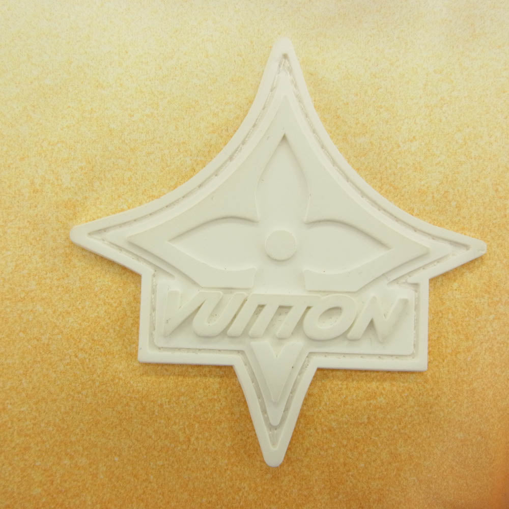 LOUIS VUITTON ルイ・ヴィトン 22SS シグネチャーパッチ付 メタリックサンセット マウンテン パファー フード付き ダウンベスト マルチカラー系 36【極上美品】【中古】