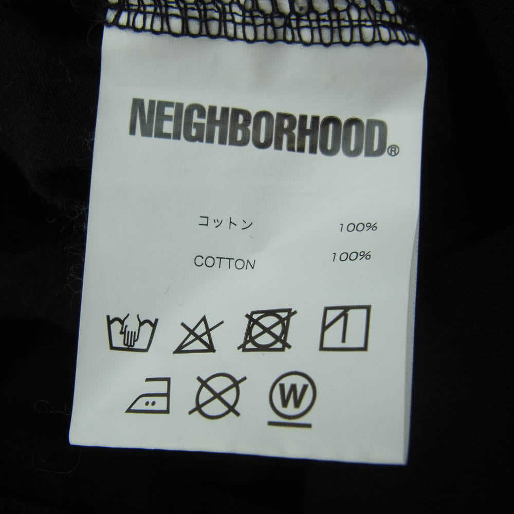 NEIGHBORHOOD ネイバーフッド STATIC AGE TEE NBHD プリント 半袖 Tシャツ ブラック系 L【中古】