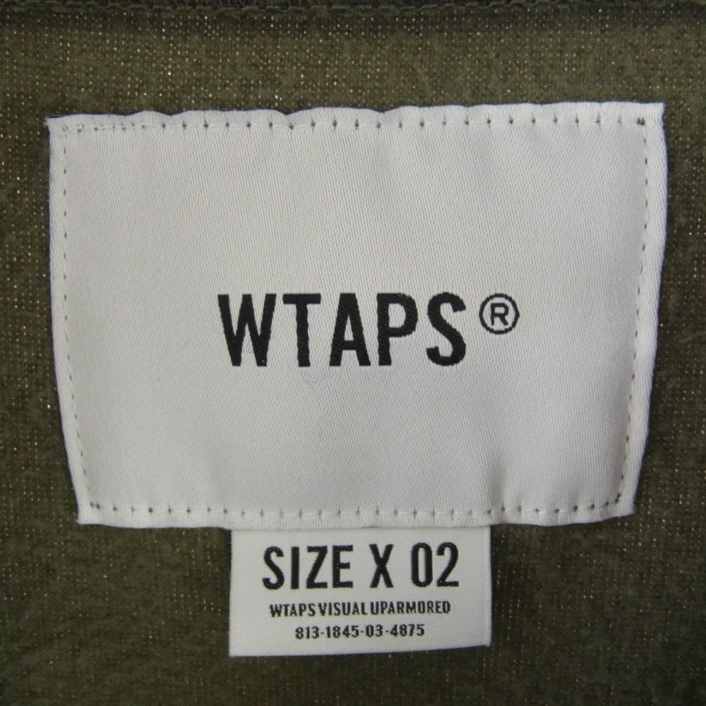 WTAPS ダブルタップス 18AW 182ATDT-CSM19 PLAYER 02 JACKET プレイヤー フリースジャケット カーキ系 02【中古】