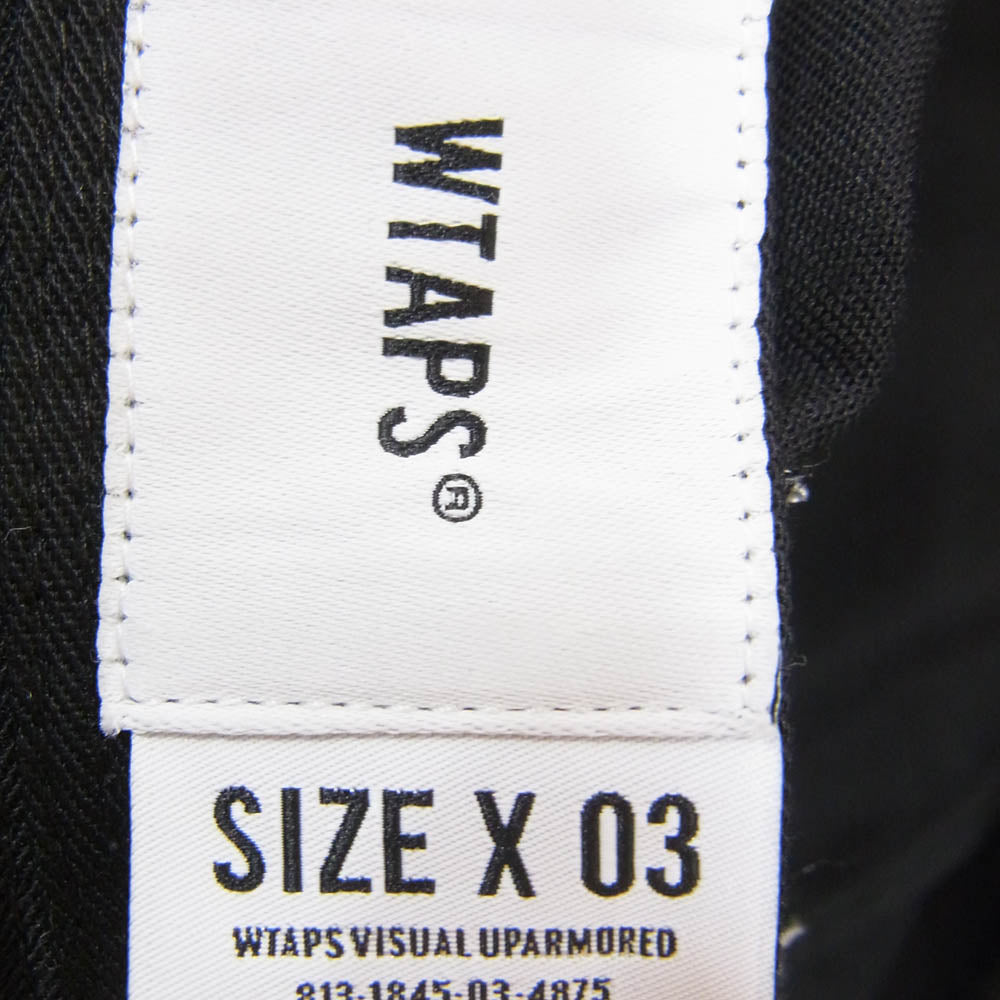 WTAPS ダブルタップス 22AW 222HCDT-HT05 BUCKET 01 HAT CTPL TWILL DOT SIGHT コットンツイル バケットハット ブラック系 x 03 【中古】