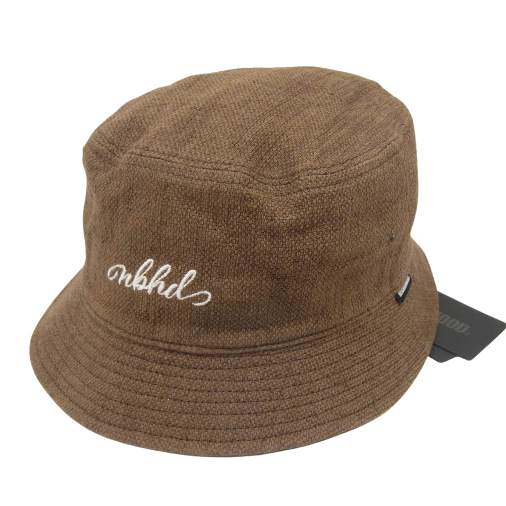NEIGHBORHOOD ネイバーフッド 24SS 241YGNH-HT10 PRIPELA BUCKET HAT コットンリネン バケットハット ブラウン系 L【極上美品】【中古】