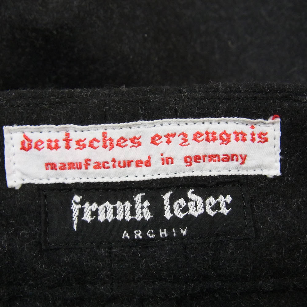 FRANK LEDER フランクリーダー 23AW 0123002 ARCHIV25 TROUSER ウール ストレート パンツ ダークグレー系 25【美品】【中古】