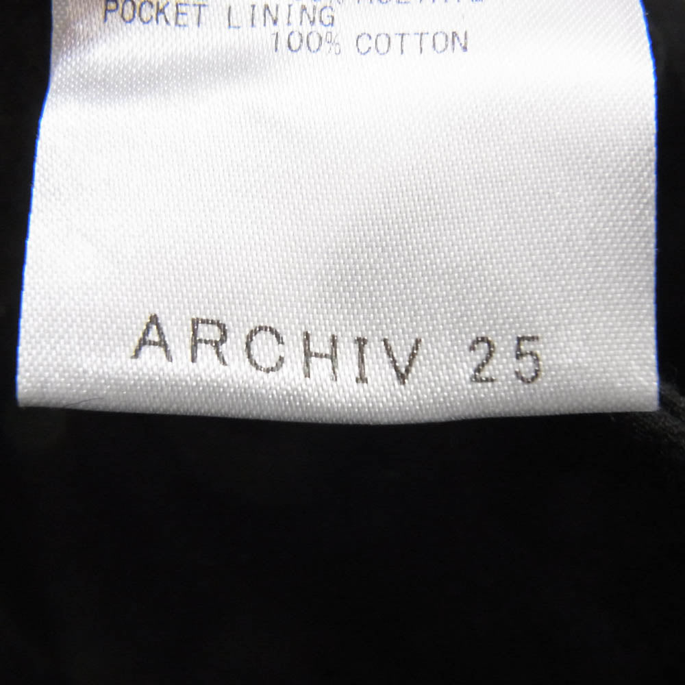 FRANK LEDER フランクリーダー 23AW 0123002 ARCHIV25 TROUSER ウール ストレート パンツ ダークグレー系 25【美品】【中古】