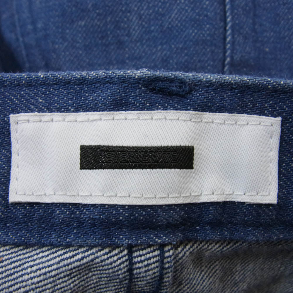 リバーバレイト L'ECHOPPE レショップ 別注 WIDE DENIM PANTS ワイド デニム パンツ インディゴブルー系 2【美品】【中古】