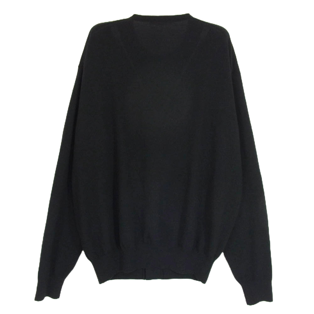 AURALEE オーラリー 23SS A23SC01CT CASHMERE HARD TWIST KNIT CARDIGAN カシミヤ 100% ハード ツイスト ニット カーディガン ブラック系 4【美品】【中古】