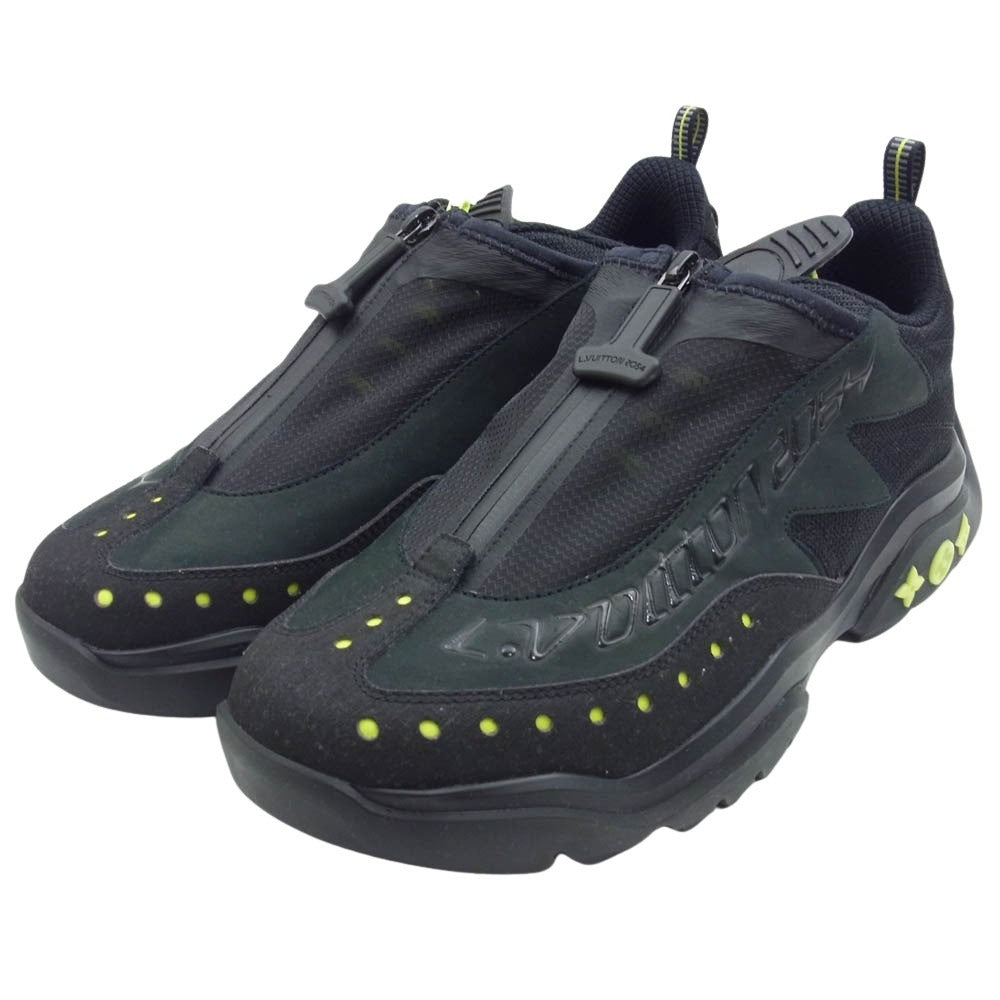 LOUIS VUITTON ルイ・ヴィトン 1A9IE3 ミレニアム ライン 2054 テクニカル ローカット スニーカー ブラック系 7.5【中古】