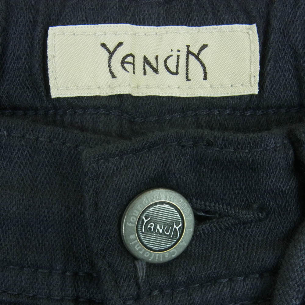 YANUK ヤヌーク 57141312 リリス Relax LILITH ストレート ワイド パンツ 日本製 チャコール系 CGY S【中古】