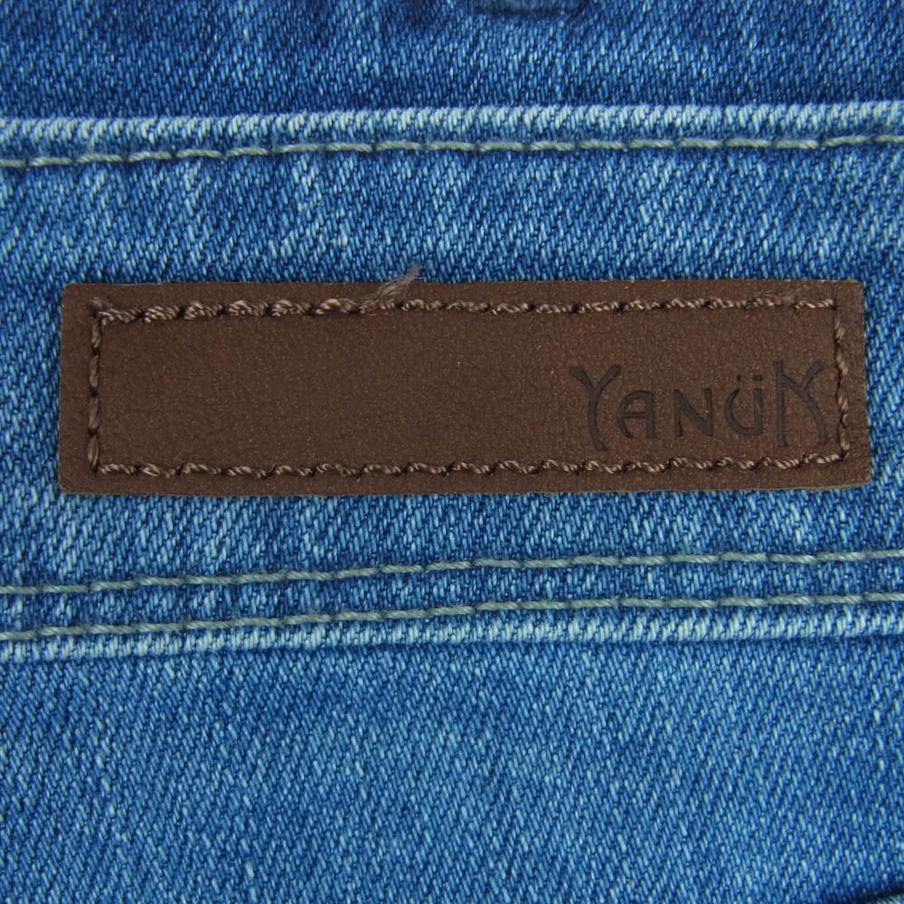 YANUK ヤヌーク 57121063 RUTH Slim Tapered スリム テーパード ストレッチ デニム パンツ インディゴブルー系 ADB 24【中古】