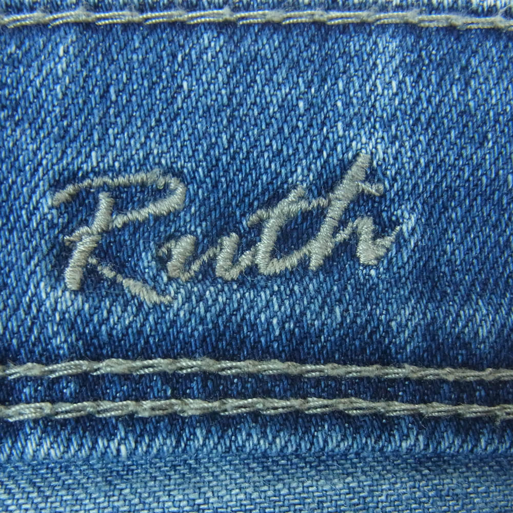 YANUK ヤヌーク 57121063 RUTH Slim Tapered スリム テーパード ストレッチ デニム パンツ インディゴブルー系 ADB 24【中古】