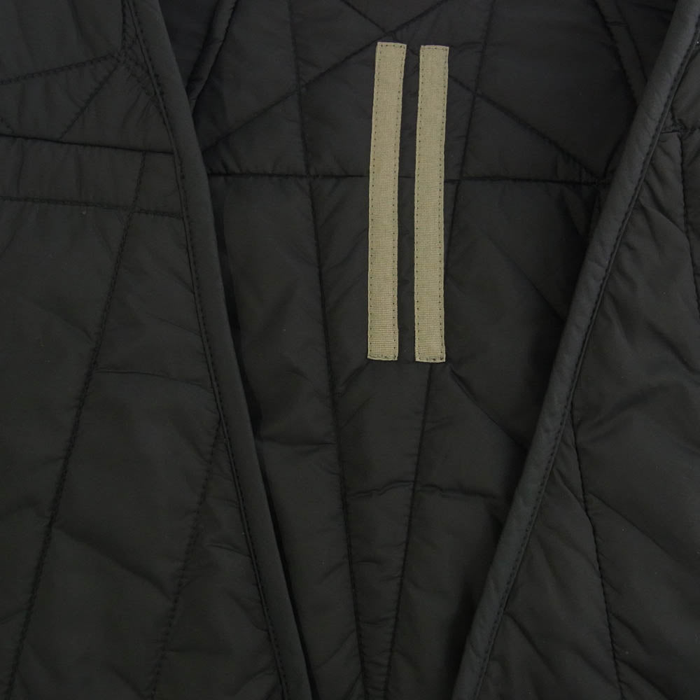 Rick Owens リックオウエンス DU02A3975-NDQ DRKSHDW ダークシャドウ キルティング ライニング ロング ベスト ジレ ブラック系 M【中古】