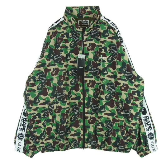 SAINT MICHAEL セントマイケル A BATHING APE アベイシングエイプ SM-YS3-0000-C29 TRACK JKT カモ トラック ジャケット グリーン系 ブラウン系 CAMO XL【新古品】【未使用】【中古】
