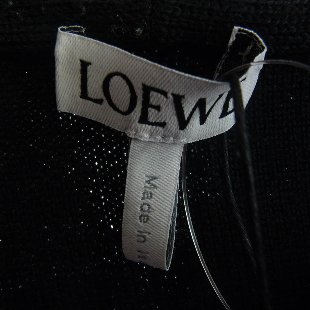 LOEWE ロエベ H526Y16K84 3D アナグラム ウール ニット ジップアップ フーディー ブラック系 XL【新古品】【未使用】【中古】