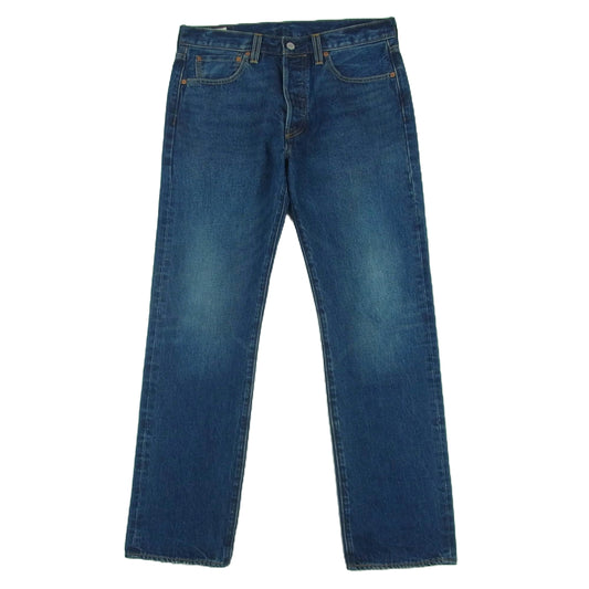 Levi's リーバイス 00501-3544 501 ストレート セルビッジ ボタンフライ デニム パンツ インディゴブルー系 W32 L32【中古】
