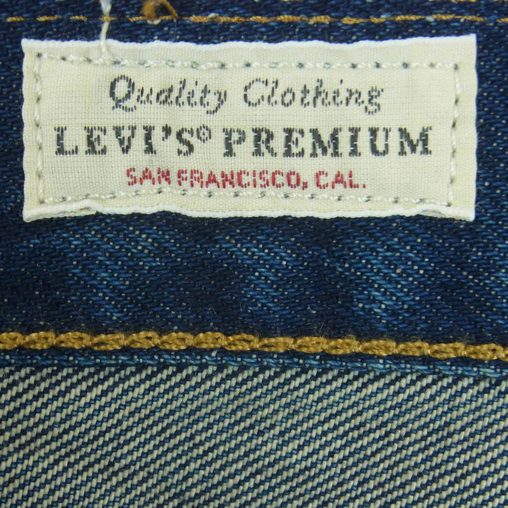 Levi's リーバイス 00501-3544 501 ストレート セルビッジ ボタンフライ デニム パンツ インディゴブルー系 W32 L32【中古】
