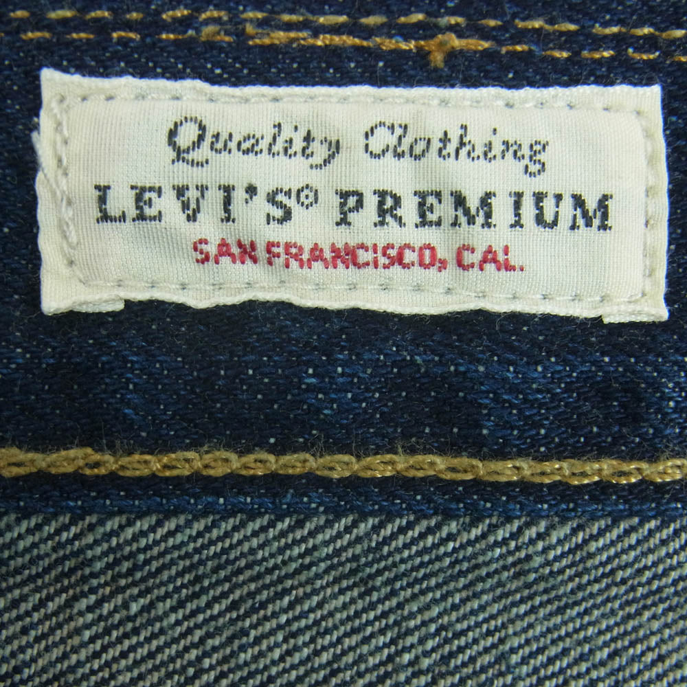 Levi's リーバイス 00501-1485 PREMIUM プレミアム 501 ボタンフライ ストレート デニム パンツ インディゴブルー系 W32 L32【中古】