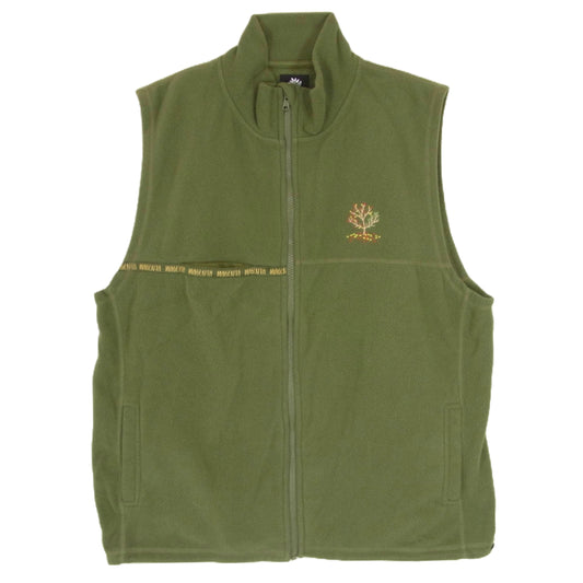 マゼンタ スケートボード SPOT HUNTER FLEECE VEST KHAKI スポット ハンター フリース ベスト グリーン系 L【中古】