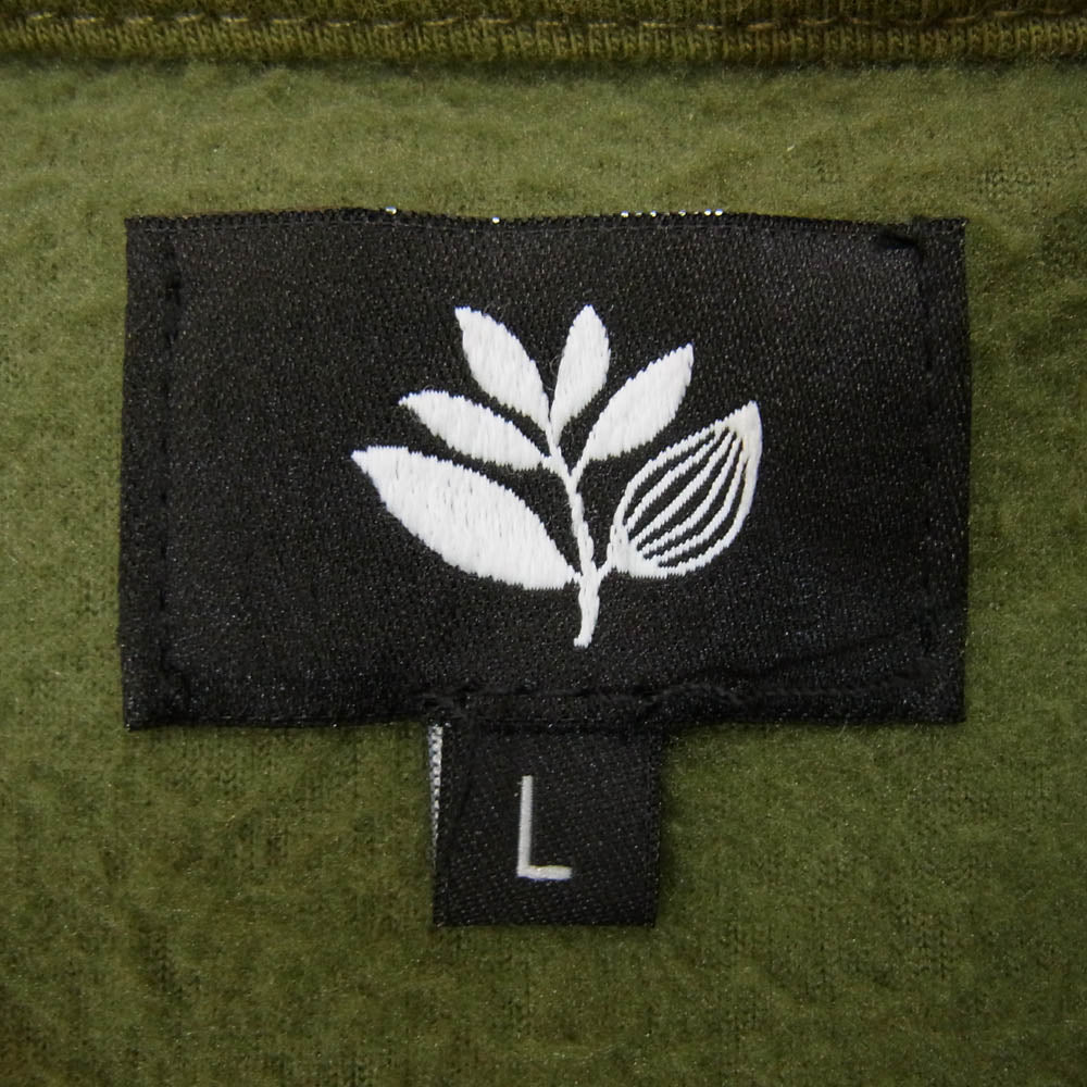 マゼンタ スケートボード SPOT HUNTER FLEECE VEST KHAKI スポット ハンター フリース ベスト グリーン系 L【中古】