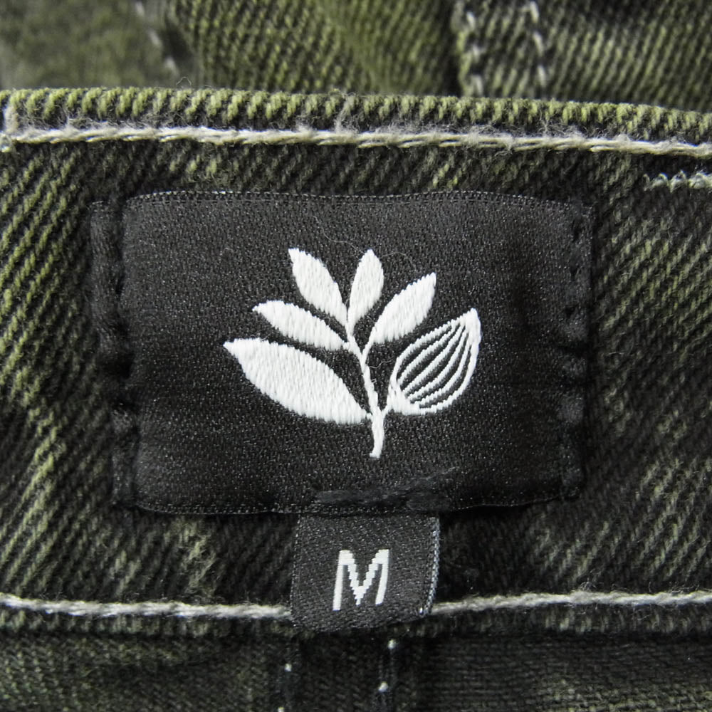 マゼンタ スケートボード OG DENIM PANTS STITCH GREEN デニム パンツ ステッチ グリーン系 M【中古】
