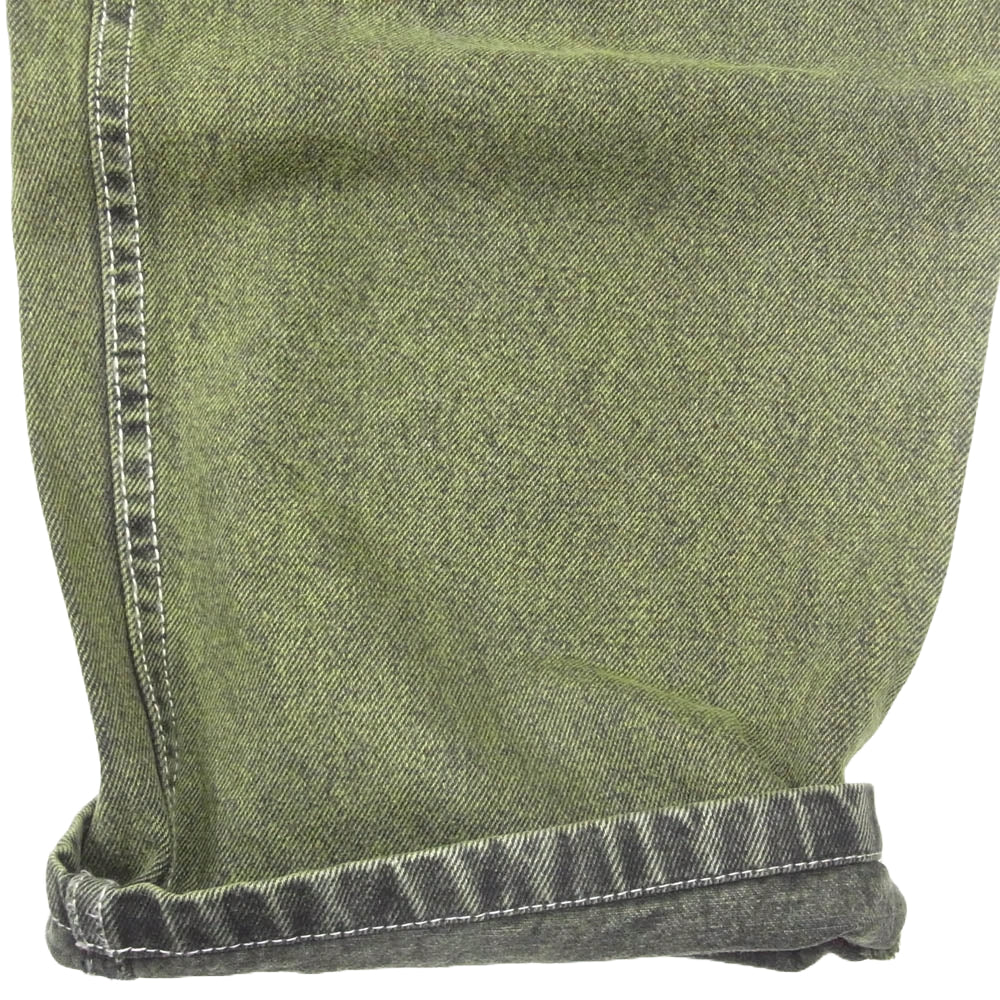 マゼンタ スケートボード OG DENIM PANTS STITCH GREEN デニム パンツ ステッチ グリーン系 M【中古】