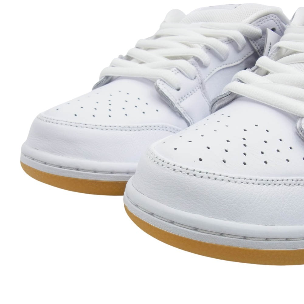 NIKE ナイキ CD2563-101 SB Dunk Low Pro ダンク ロー プロ White-Gum Light Brown ホワイト ガム ライトブラウン ローカット スニーカー ホワイト系 ブラック系 28.5cm【新古品】【未使用】【中古】