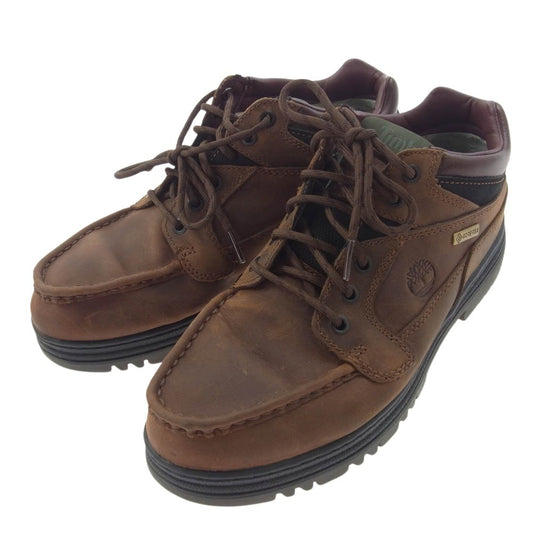 Timberland ティンバーランド 37042 ヘリテージ GTX ゴアテックス モックトゥ ミッド シューズ ブラウン系 27cm【中古】