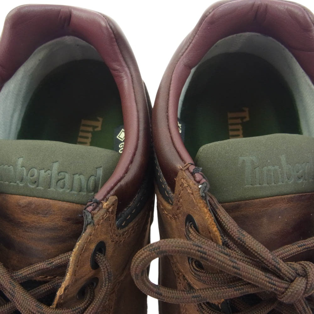 Timberland ティンバーランド 37042 ヘリテージ GTX ゴアテックス モックトゥ ミッド シューズ ブラウン系 27cm【中古】