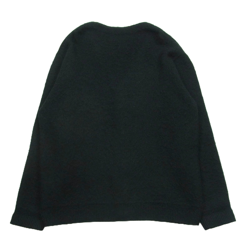 BEAMS ビームス 11-15-0022-048 7ゲージ ソリッド シャギー カーディガン モヘア混 中国製 ブラック系 L【中古】