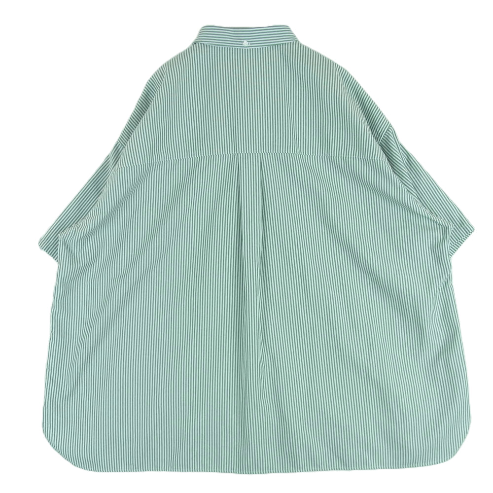 FreshService フレッシュサービス FSW-23-SH_004 DRY OXFORD CORPORATE S/S B.D. SHIRT ドライ オックスフォード コーポレート 半袖 シャツ ライトグリーン系 ホワイト系 F【中古】