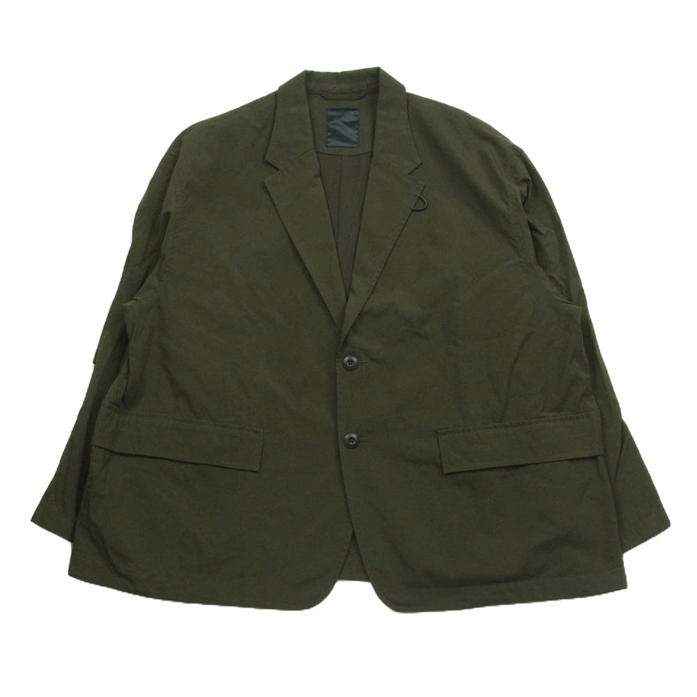 DAIWA PIER39 ダイワピア bj-54023 TECH BUSH 2B JACKET オーバーサイズ 2B ジャケット モスグリーン系 M【中古】
