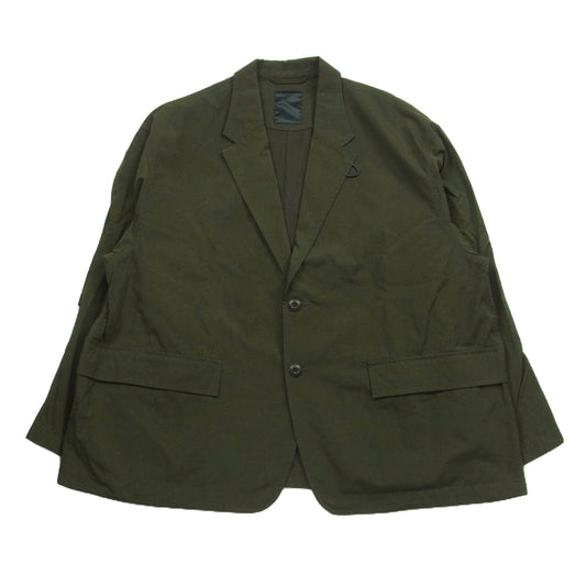 DAIWA PIER39 ダイワピア bj-54023 TECH BUSH 2B JACKET オーバーサイズ 2B ジャケット モスグリーン系 M【中古】