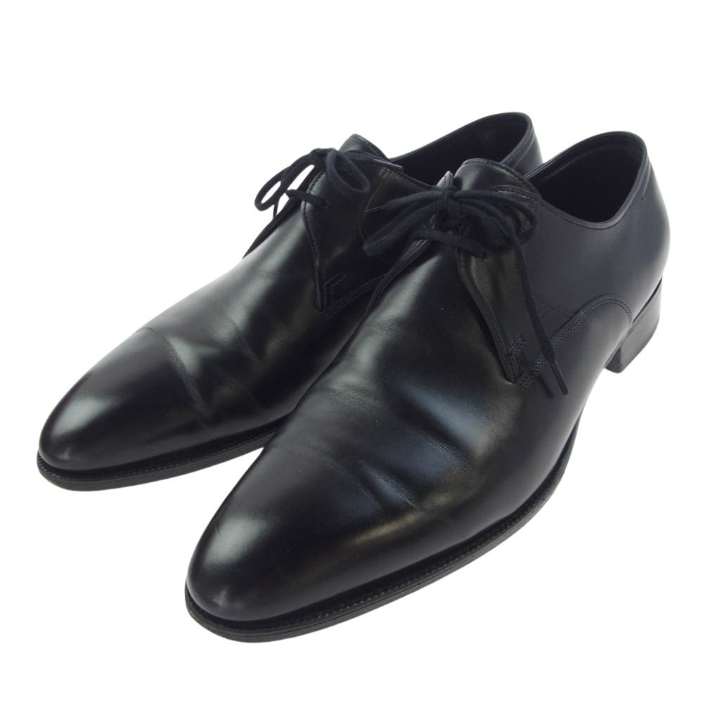 John Lobb ジョンロブ MARSTON マーストン プレーントゥ ドレス ビジネス レザー シューズ ブラック系 9.5【中古】