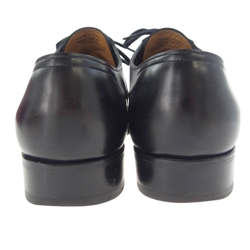 John Lobb ジョンロブ MARSTON マーストン プレーントゥ ドレス ビジネス レザー シューズ ブラック系 9.5【中古】