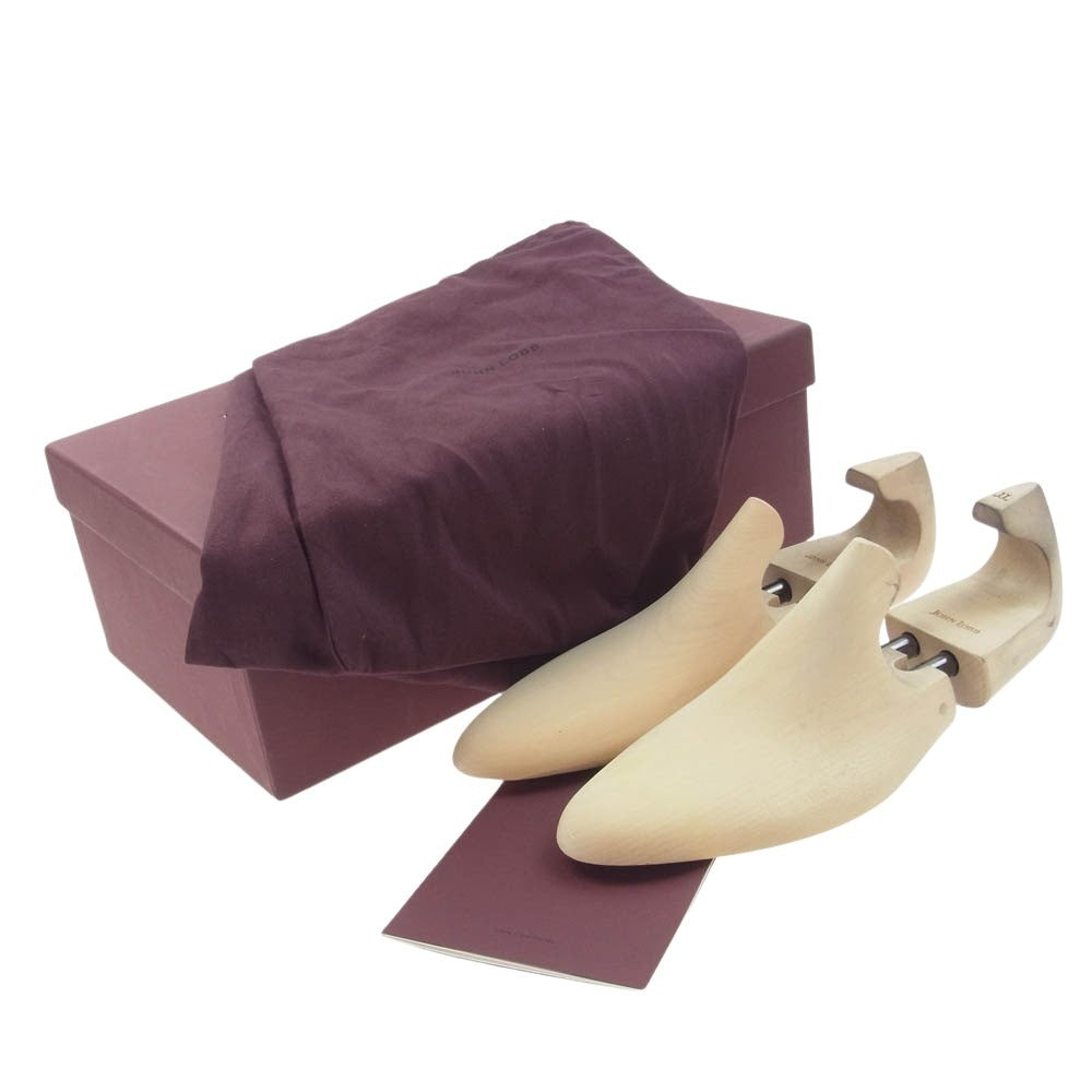 John Lobb ジョンロブ MARSTON マーストン プレーントゥ ドレス ビジネス レザー シューズ ブラック系 9.5【中古】