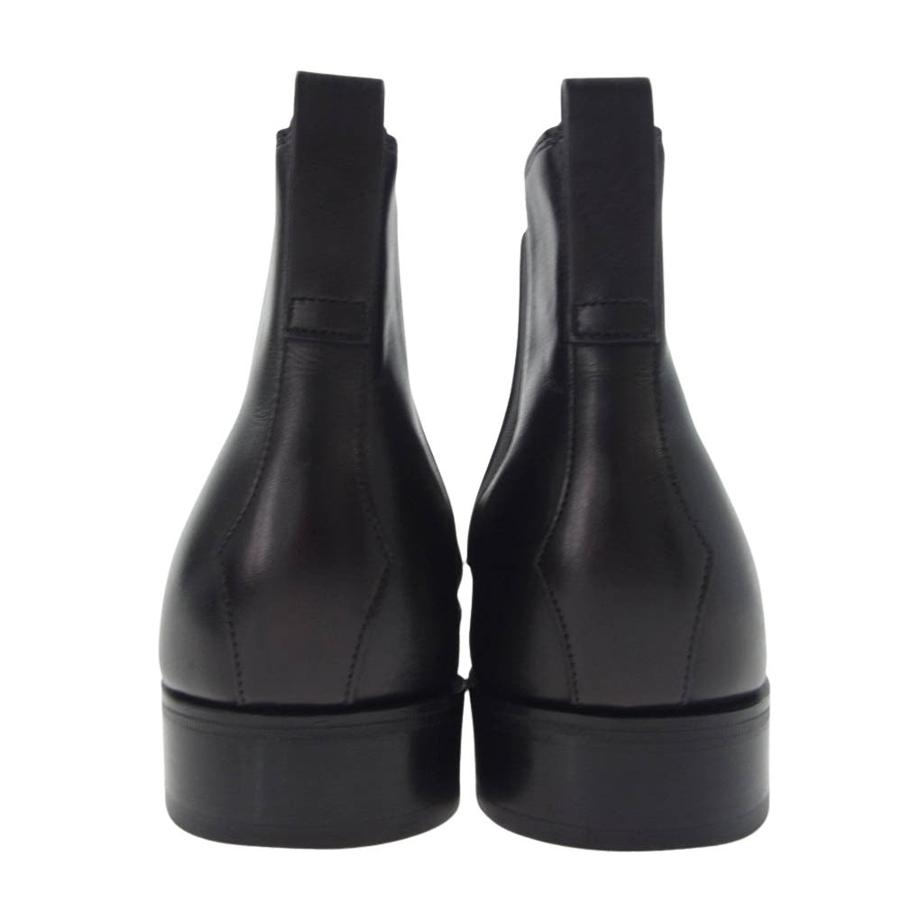 John Lobb ジョンロブ TUDOR チューダー レザー プレーントゥ サイドゴア ブーツ　 ブラック系 9 1/2E【中古】