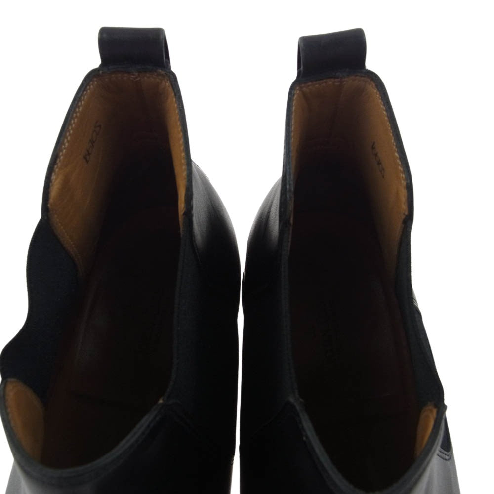 John Lobb ジョンロブ TUDOR チューダー レザー プレーントゥ サイドゴア ブーツ　 ブラック系 9 1/2E【中古】