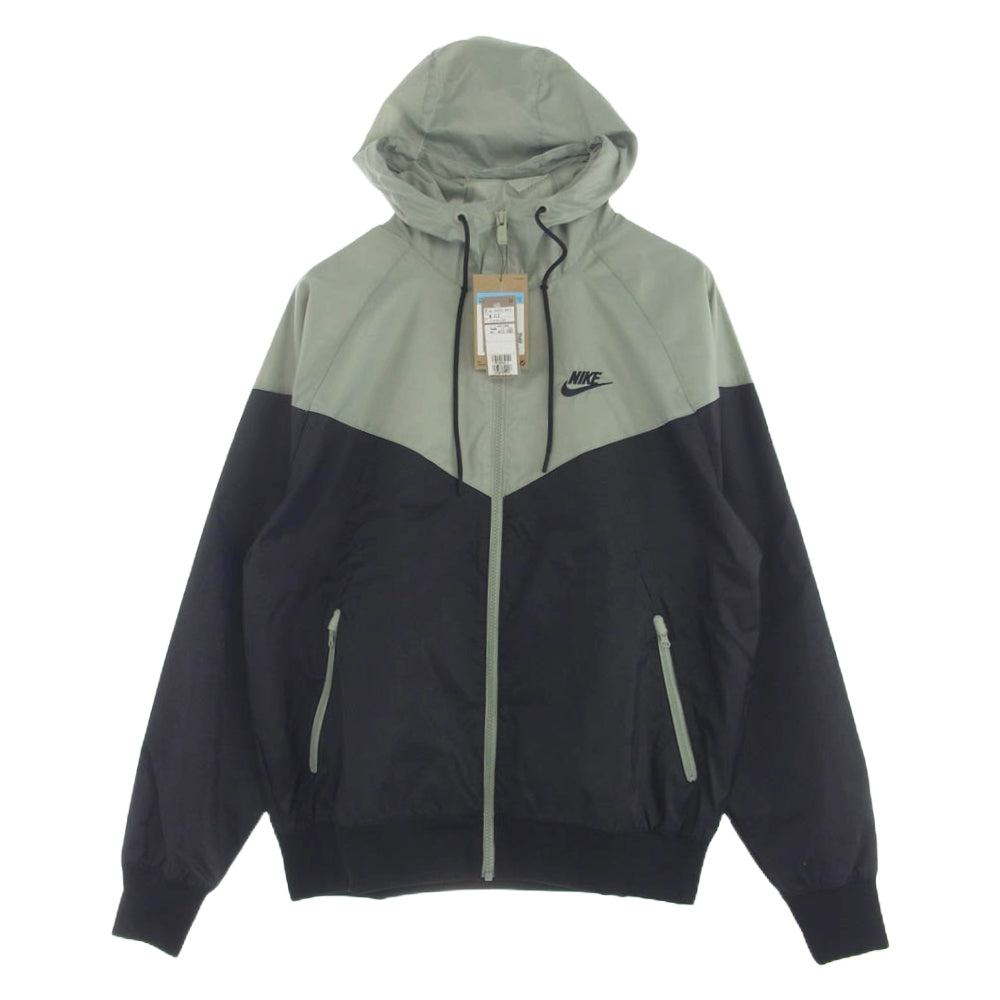 NIKE ナイキ DA0002-018 NSW HE WR ウーブン フーディ ジャケット ウィンドランナー ジャケット グリーン系 ブラック系 M【極上美品】【中古】