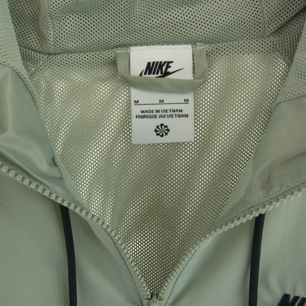 NIKE ナイキ DA0002-018 NSW HE WR ウーブン フーディ ジャケット ウィンドランナー ジャケット グリーン系 ブラック系 M【極上美品】【中古】