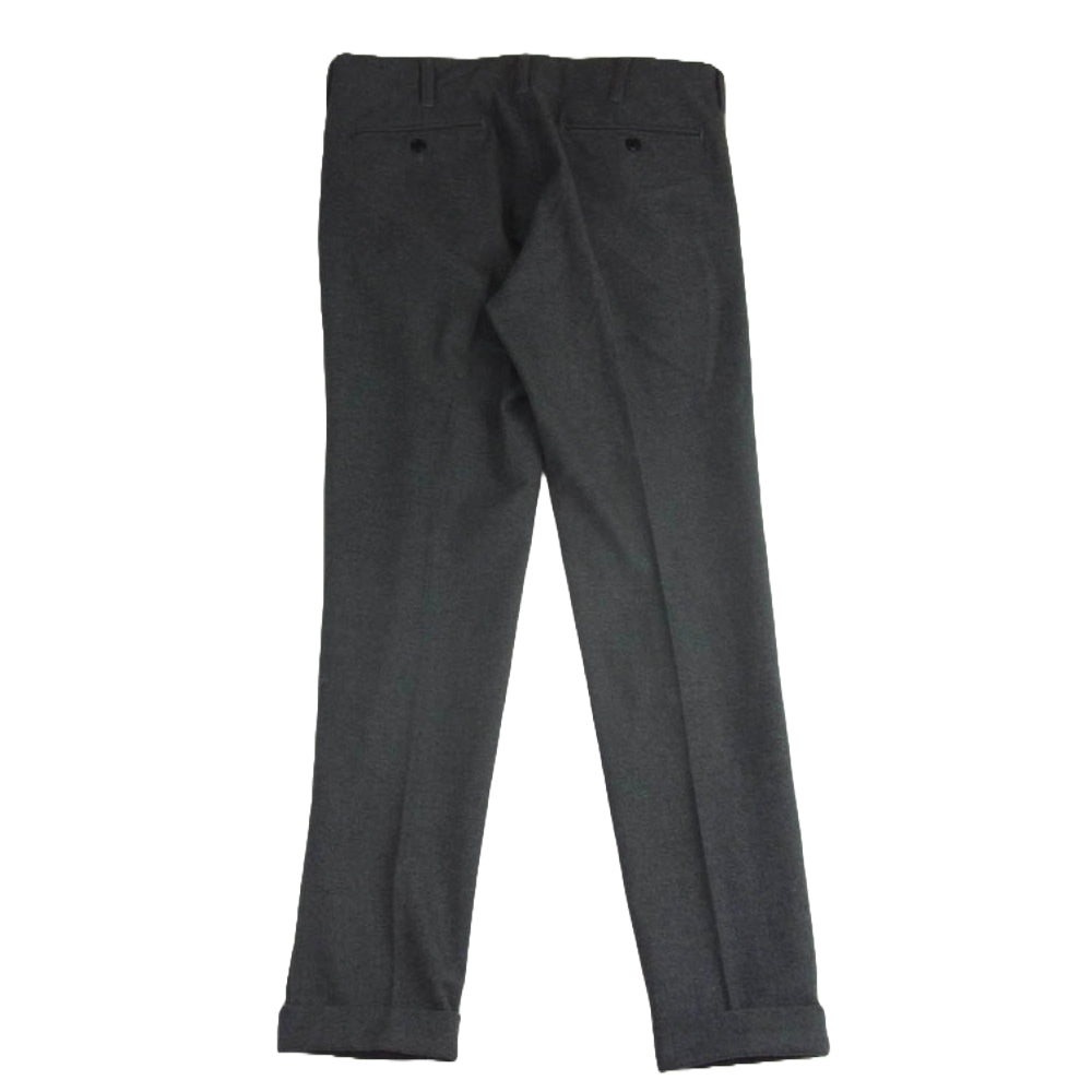 1piu1uguale3 ウノピュウノウグァーレトレ MRP587 PRY108 RIB TAPERED SLACKS サイド切替 リブテーパード レーヨン混 トラウザー パンツ スラックス グレー系 L【美品】【中古】