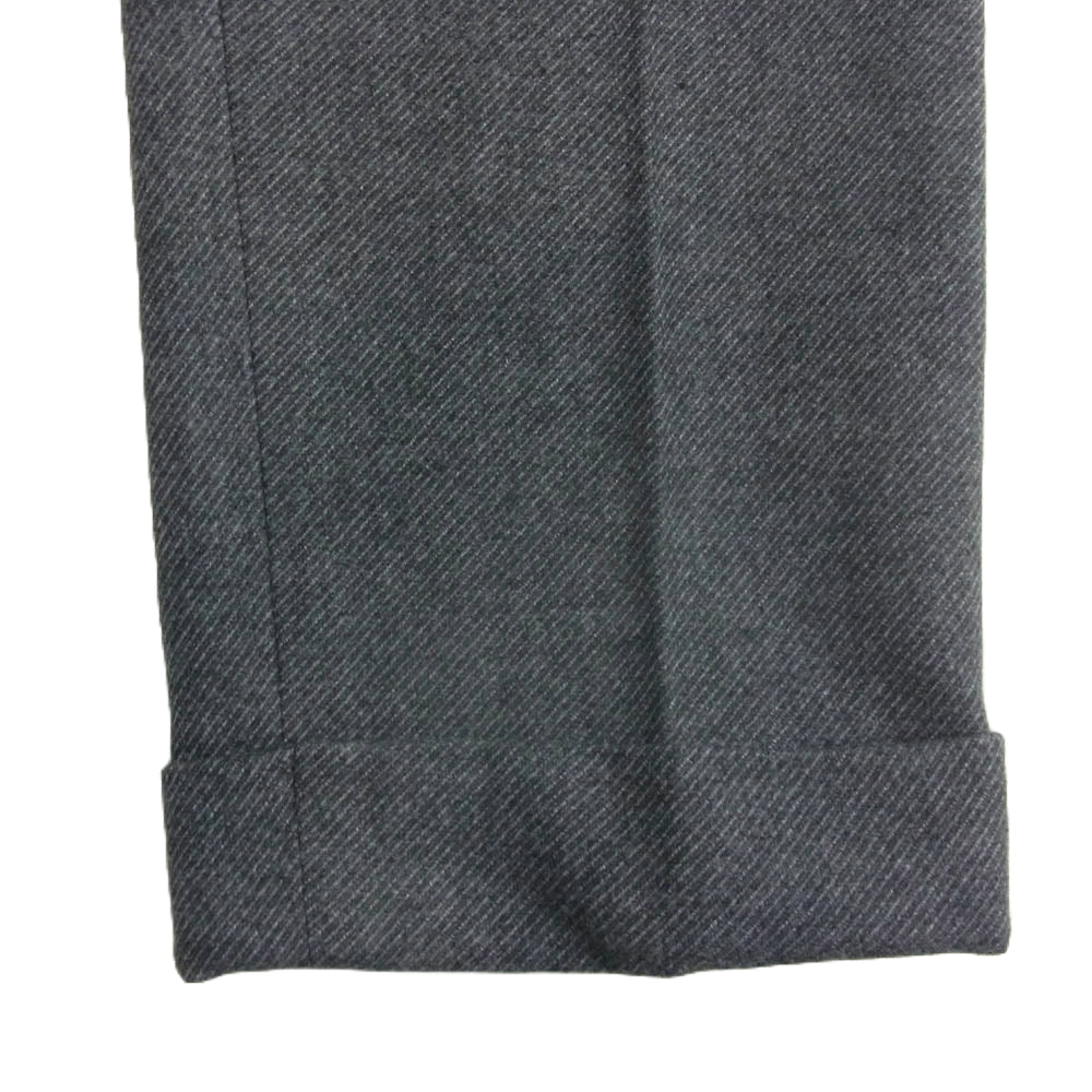 1piu1uguale3 ウノピュウノウグァーレトレ MRP587 PRY108 RIB TAPERED SLACKS サイド切替 リブテーパード レーヨン混 トラウザー パンツ スラックス グレー系 L【美品】【中古】