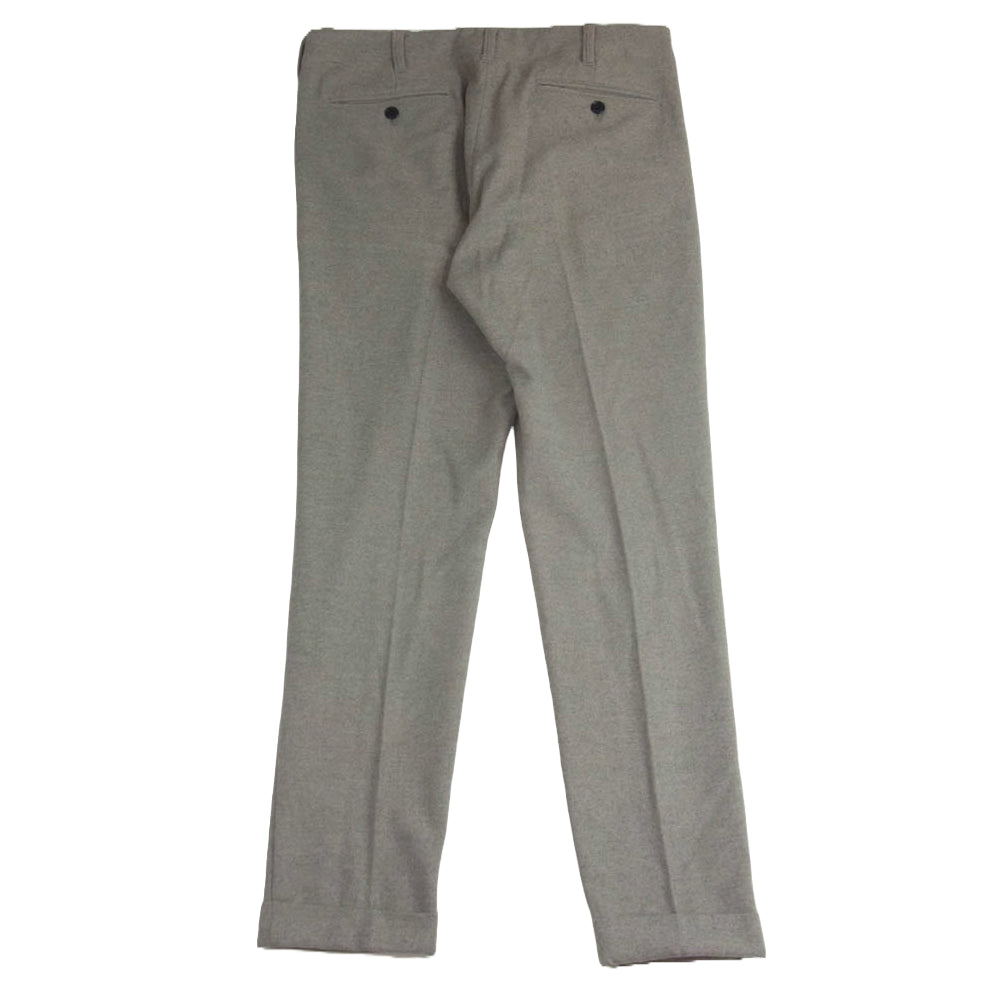 1piu1uguale3 ウノピュウノウグァーレトレ MRP587 PRY108 RIB TAPERED SLACKS サイド切替 リブテーパード レーヨン混 トラウザー パンツ スラックス ベージュ系 XL【美品】【中古】